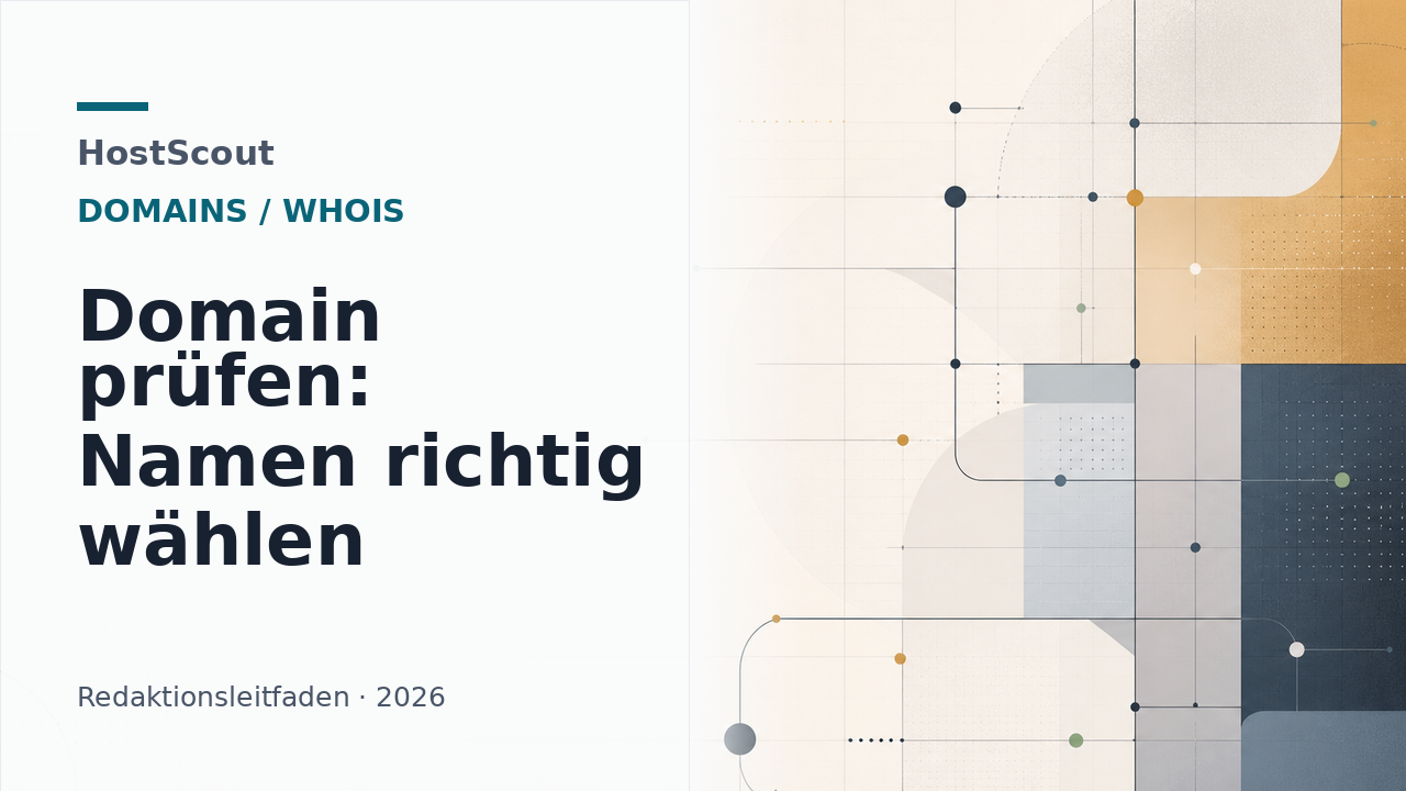 HostScout Titelbild zur Prüfung freier Domains