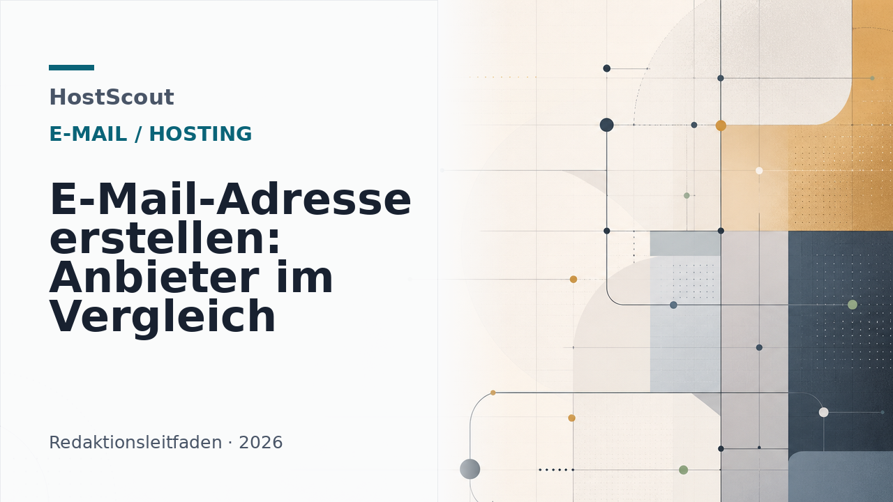HostScout Cover zum Vergleich von E-Mail-Anbietern für kostenlose und kostenpflichtige Postfächer