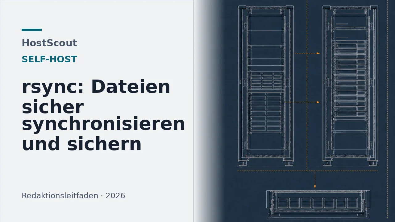 Technische Blaupause eines kontrollierten rsync-Sicherungspfads