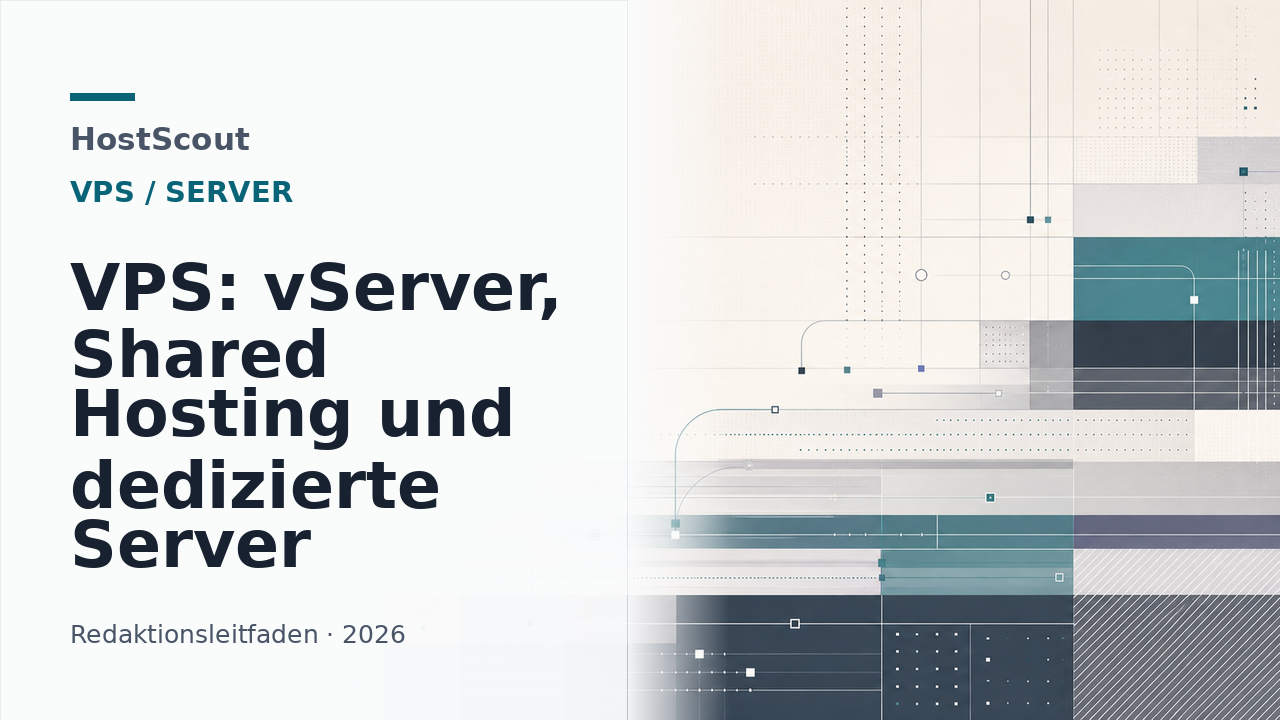 HostScout Titelgrafik zu VPS, vServern und Servertypen