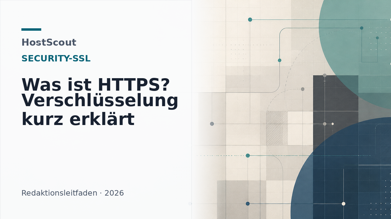 HostScout-Titelbild zu HTTPS, TLS und sicherer Datenübertragung im Browser