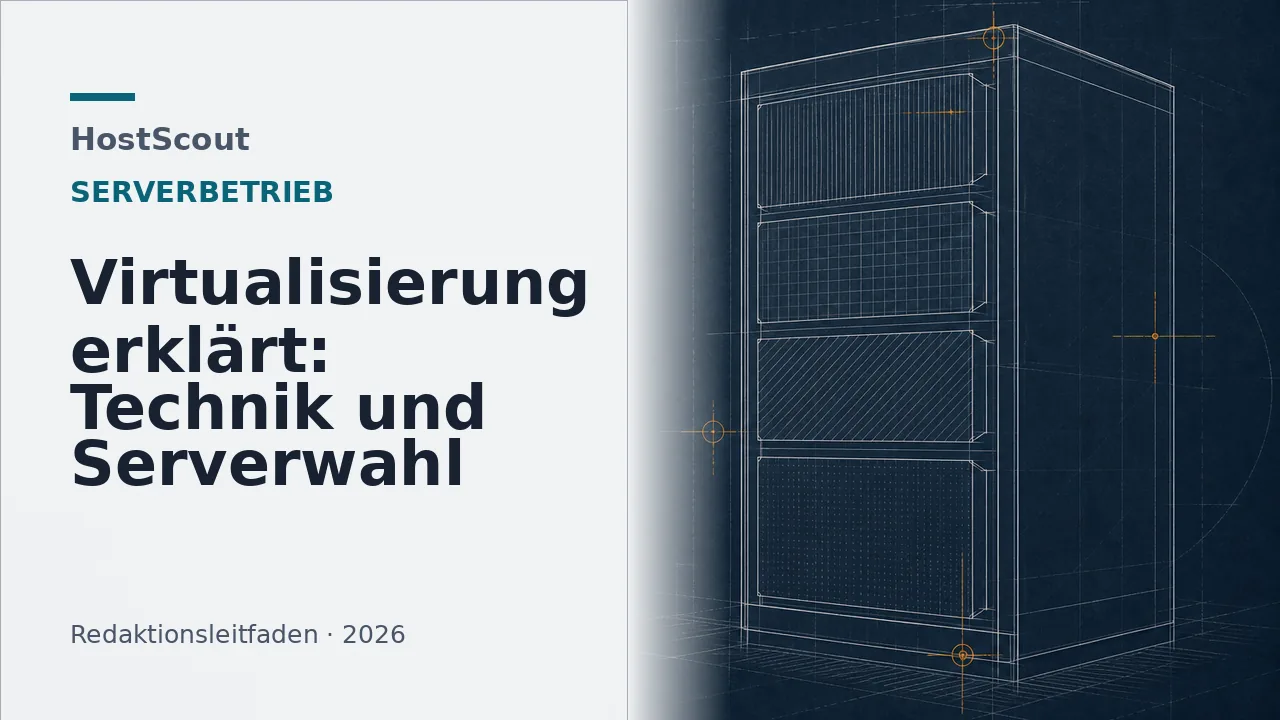 Schematische HostScout-Titelgrafik zur Erklärung von Virtualisierung