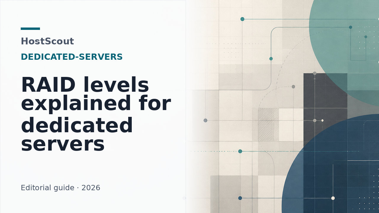 RAID level comparison graphic for server storage planning