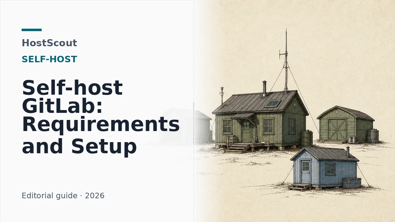 Field-guide basecamp with separate service, runner, storage, and recovery buildings