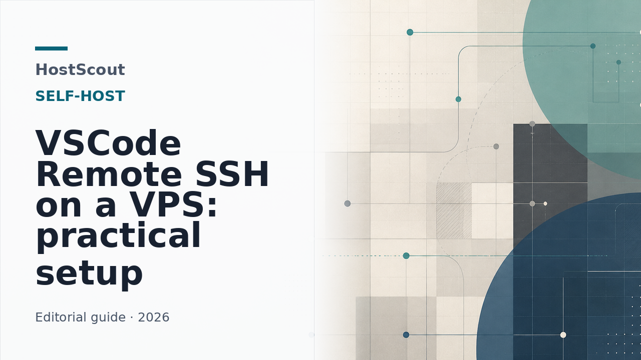 HostScout cover for a guide to remote development on a VPS with VS Code