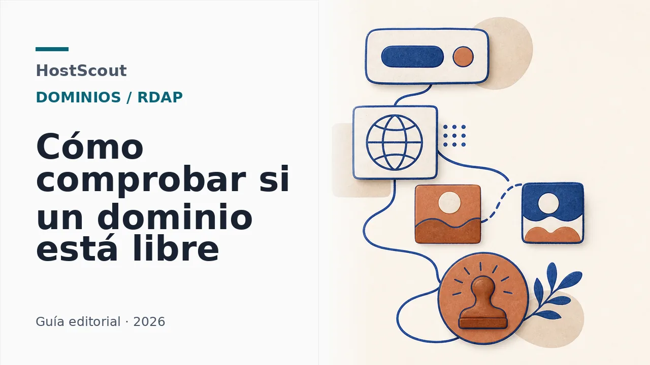 Ruta editorial para comprobar y registrar un nombre de dominio