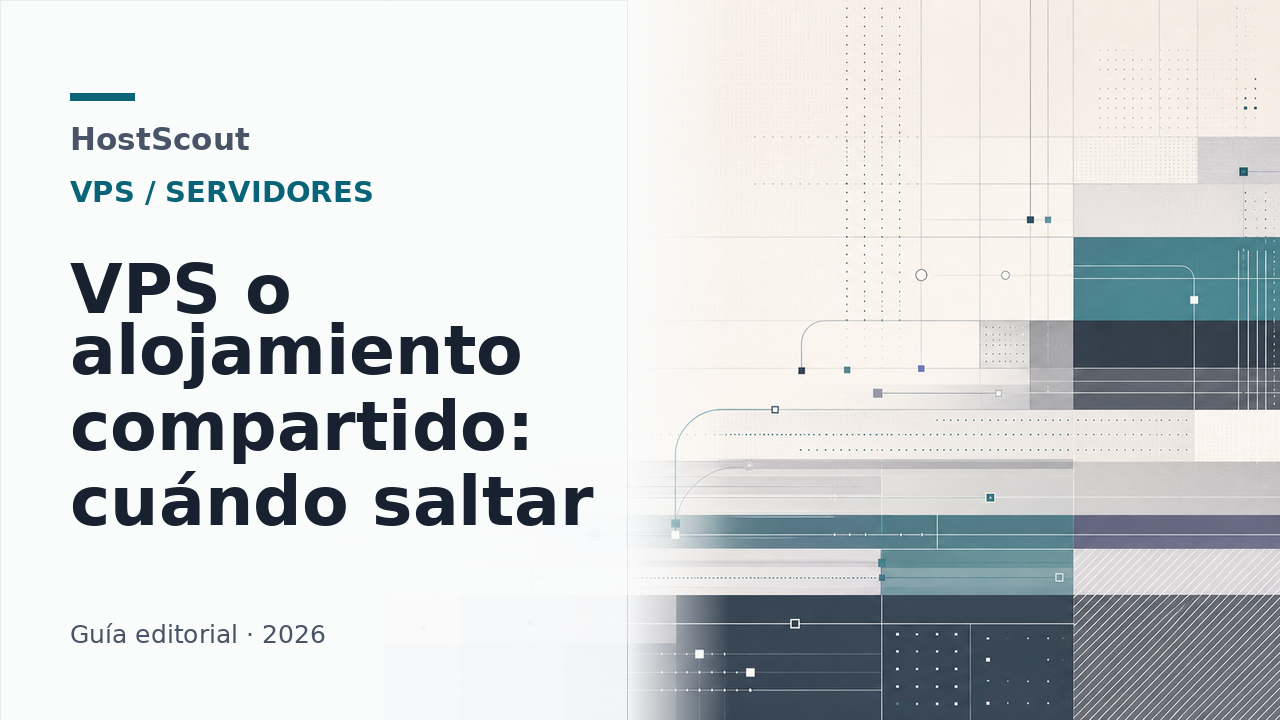 Comparación visual entre alojamiento compartido y VPS para decidir una migración de hosting