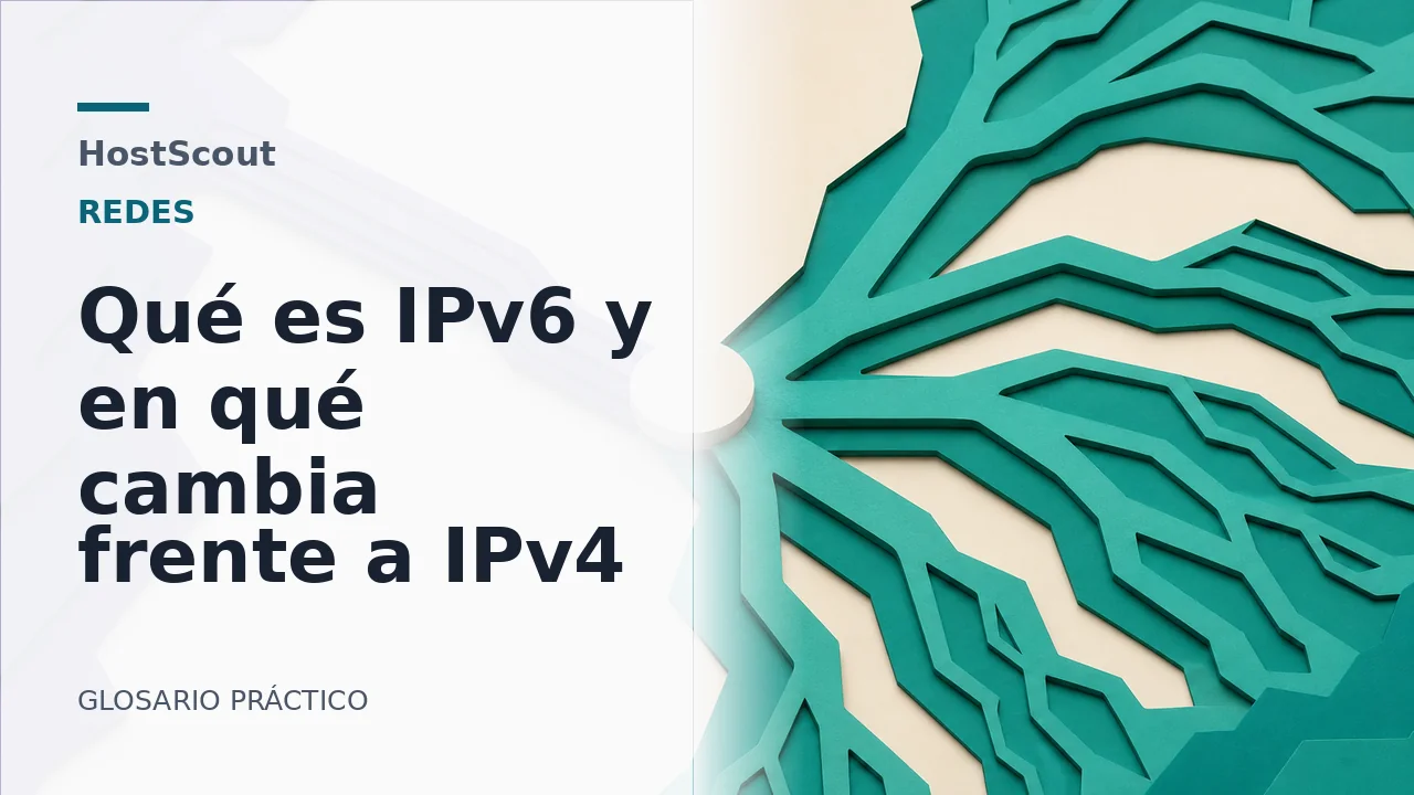 Dos caminos de red superpuestos representan la convivencia entre IPv4 e IPv6