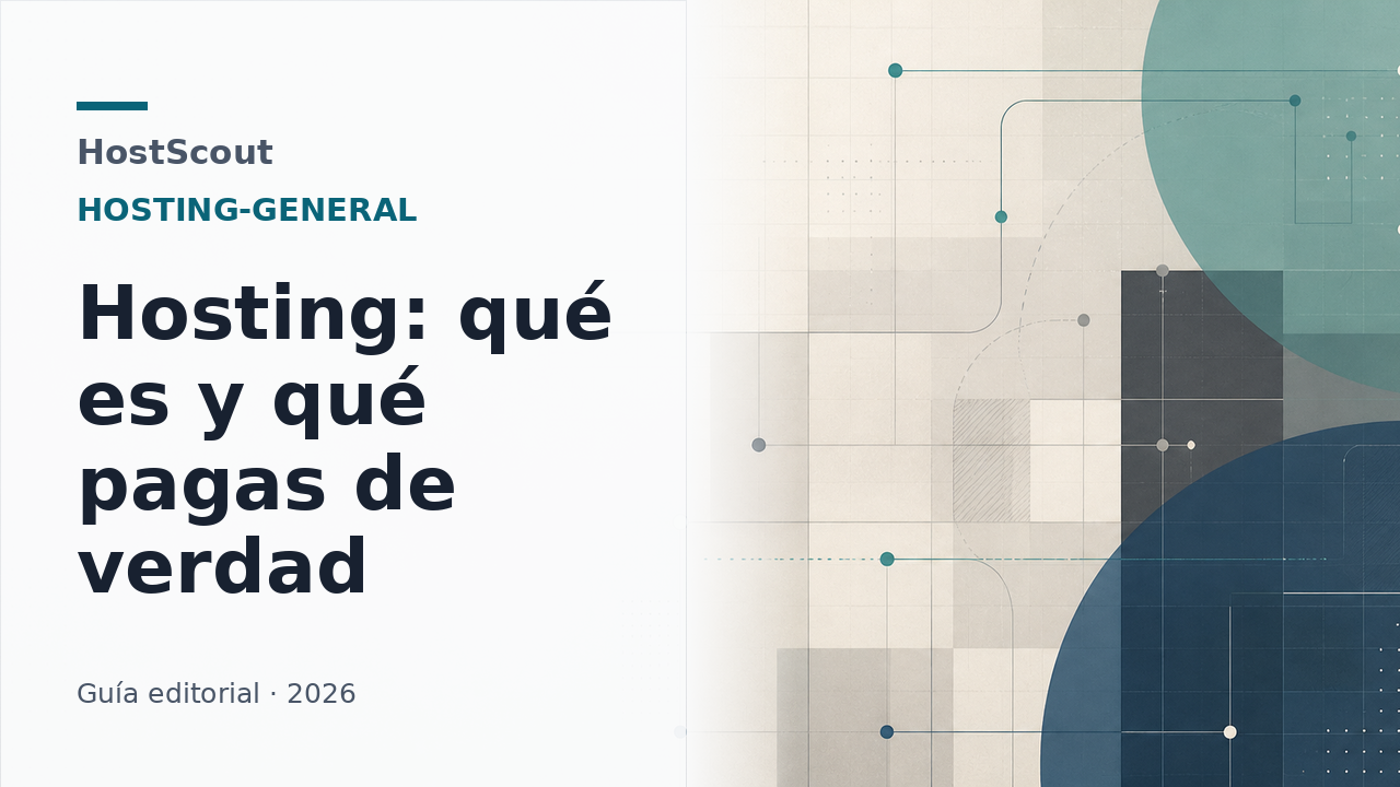 Portada de HostScout sobre qué es el alojamiento web y cómo funciona