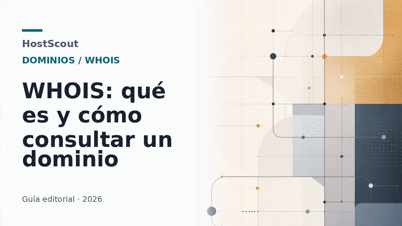 Consulta visual de datos públicos de un dominio en HostScout