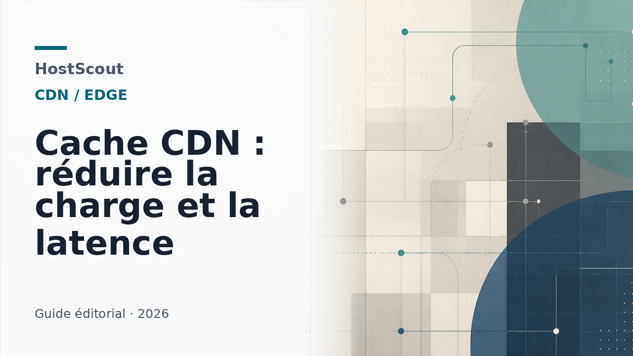 Illustration HostScout d'un cache CDN qui rapproche les contenus des visiteurs francophones
