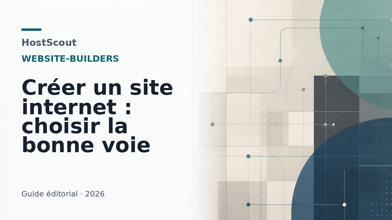 Comparaison visuelle des choix pour créer un site internet