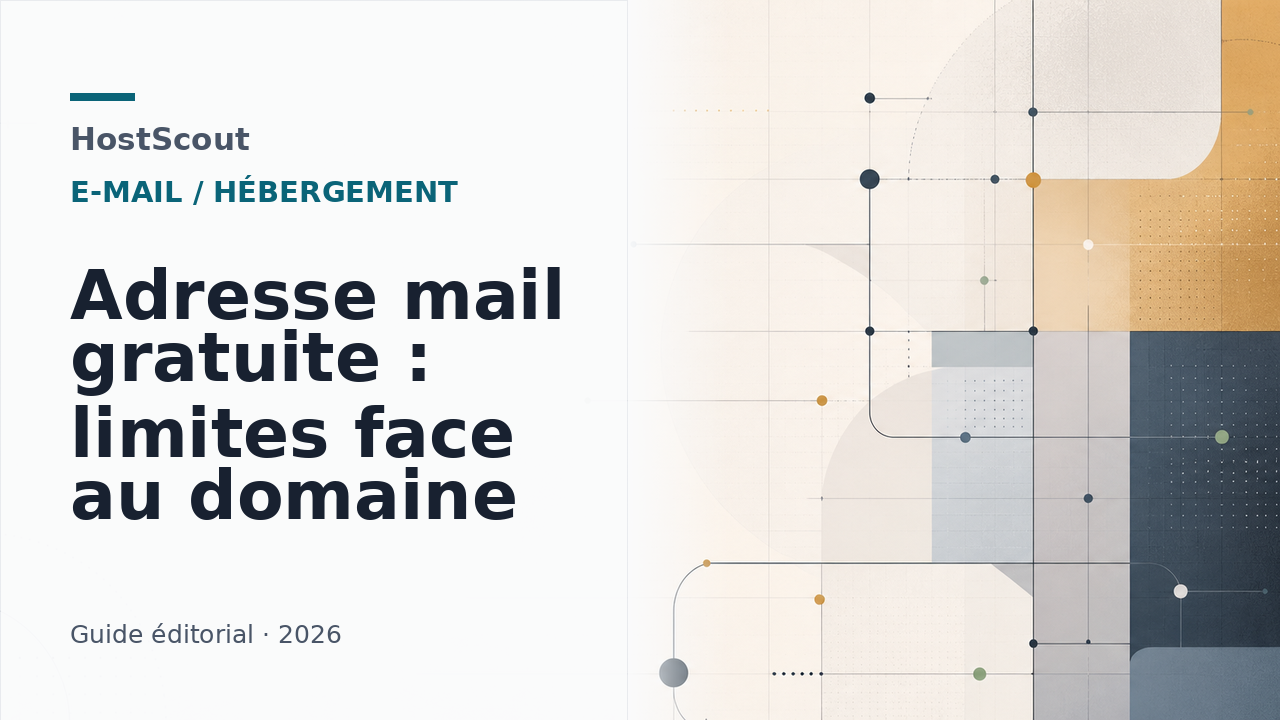 Comparaison entre adresse mail gratuite et messagerie de domaine pour une activité professionnelle