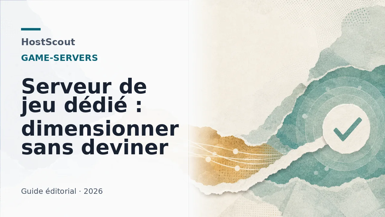 Parcours de dimensionnement d’un serveur de jeu entre charge, région et validation
