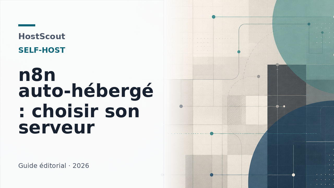 Illustration HostScout sur l'automatisation n8n auto-hébergée et le choix d'un serveur VPS