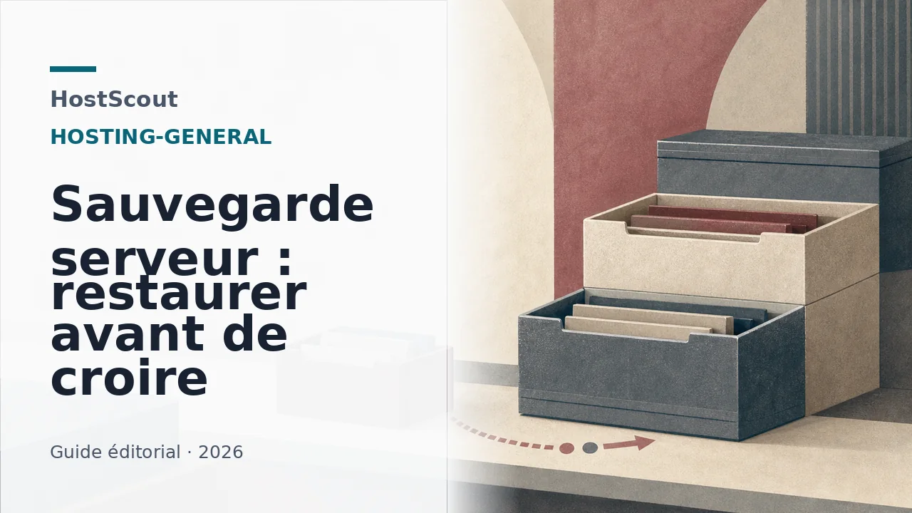 Chaîne de sauvegarde serveur entre copies isolées, contrôle et restauration