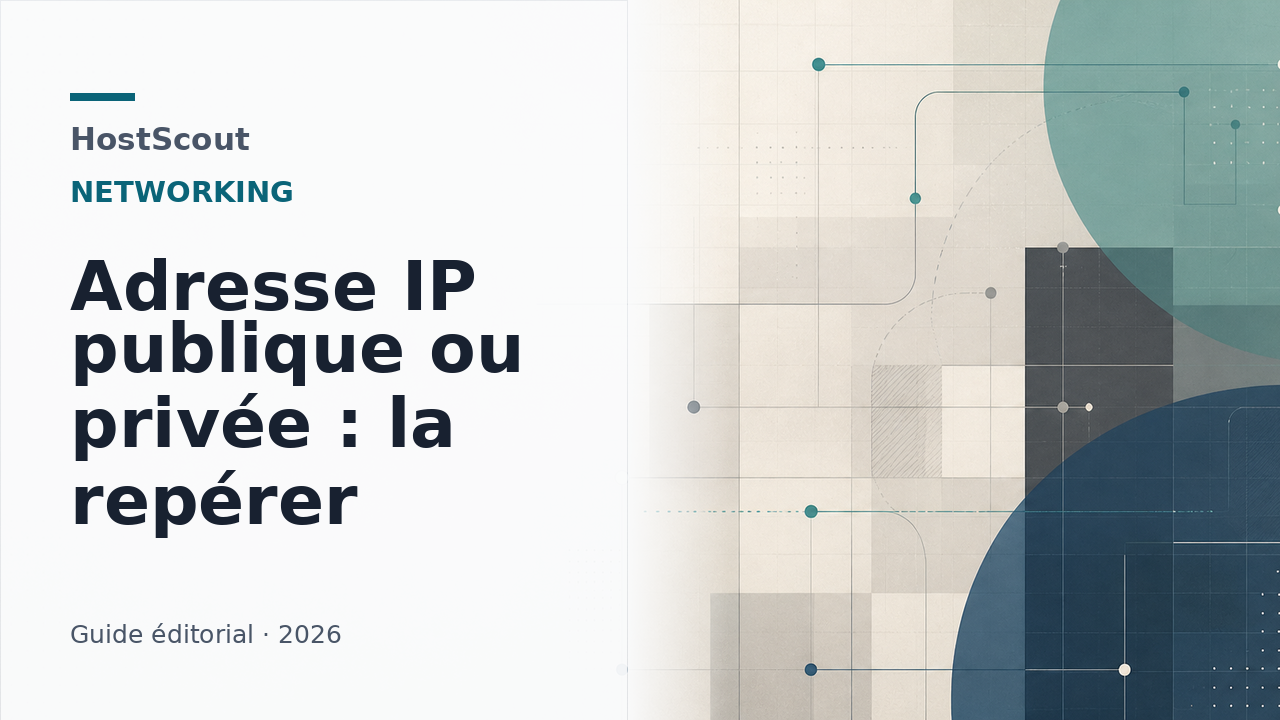 Illustration HostScout d'une adresse IP reliant un appareil, un routeur et Internet