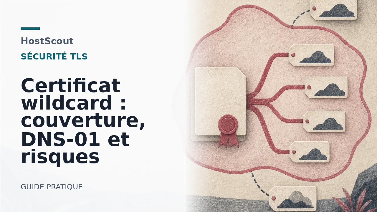 Étiquettes de sous-domaines rangées autour d’une frontière de certificat TLS
