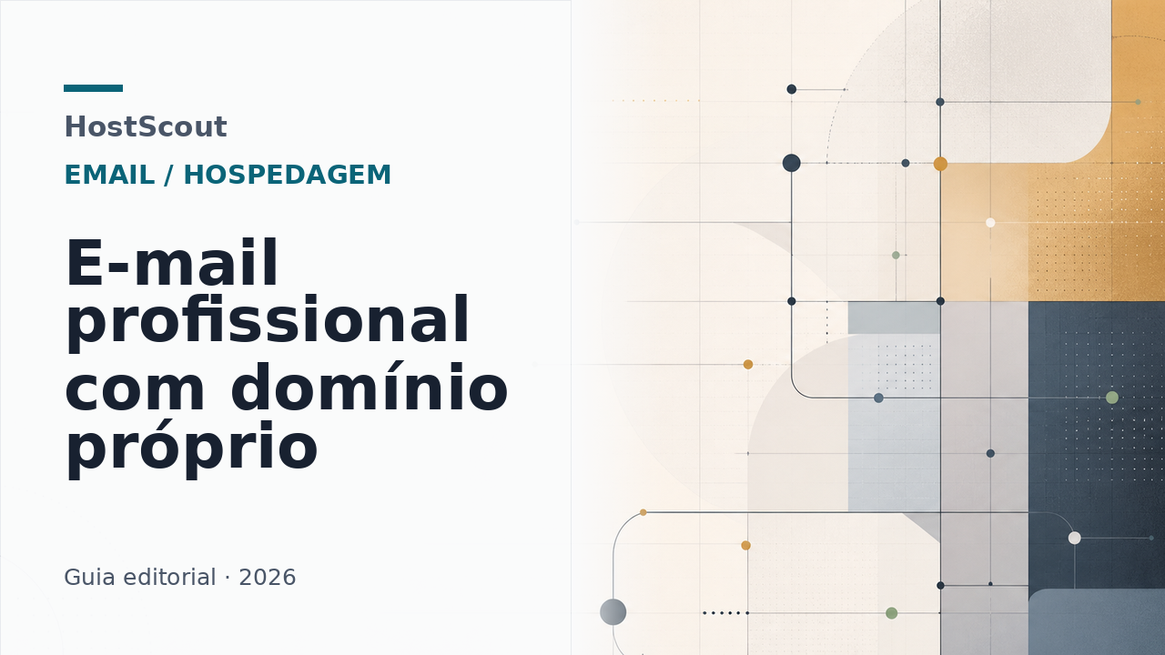 Capa do guia sobre e-mail profissional com domínio próprio