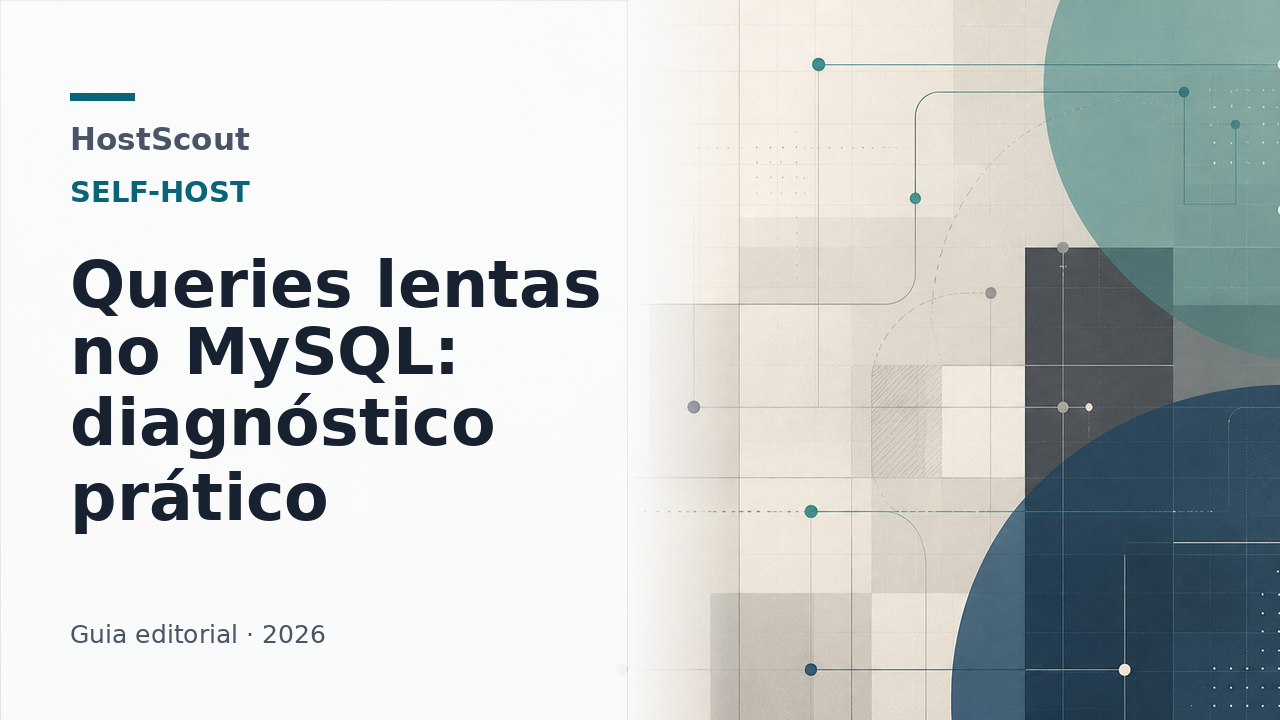 Capa HostScout sobre diagnóstico de queries lentas no MySQL