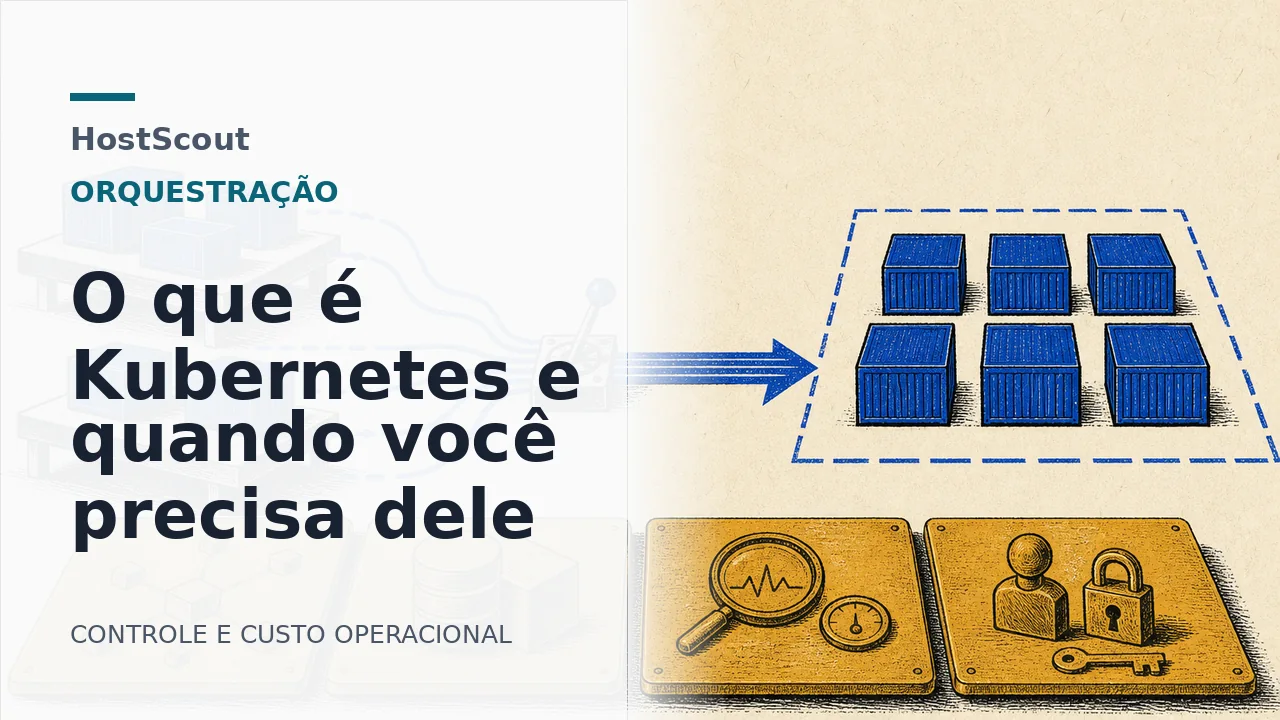 Gravura técnica de containers coordenados por um caminho de controle e camadas de operação