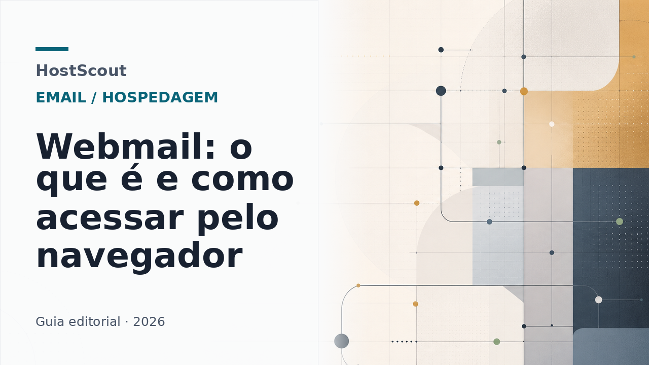 Capa HostScout sobre webmail e acesso ao e-mail pelo navegador
