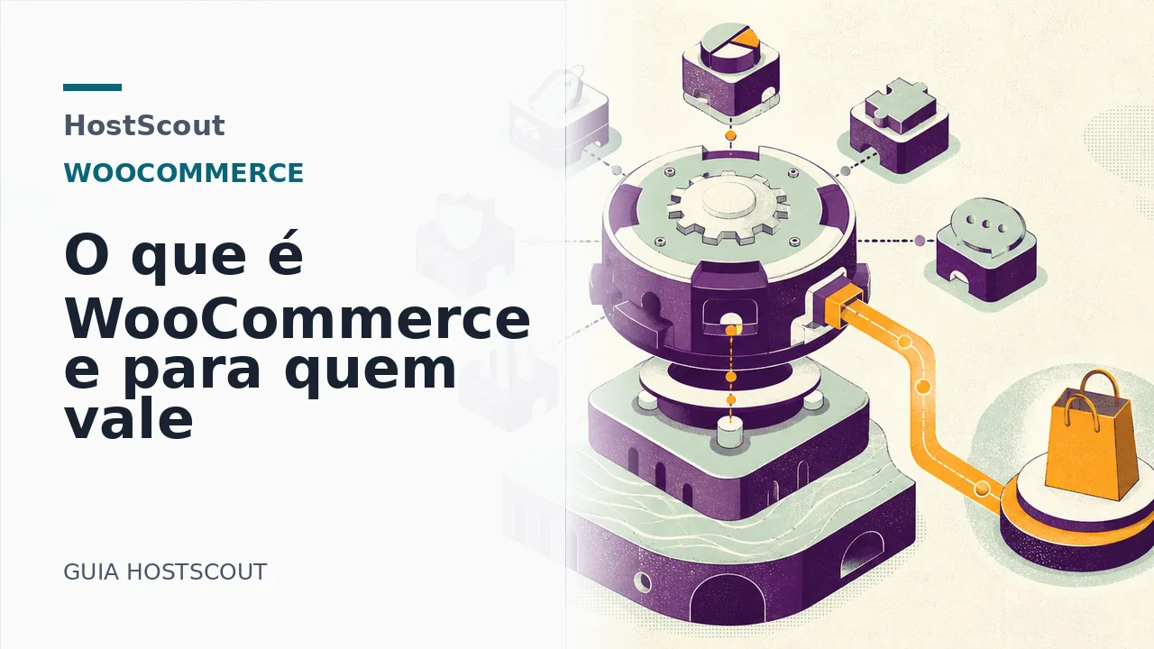 Módulos de uma loja virtual ligados a hospedagem, extensões e checkout
