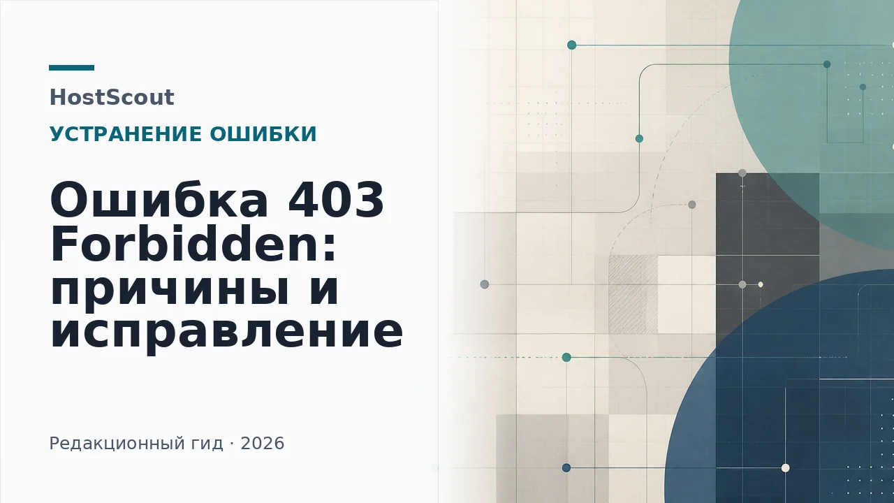Диагностическая схема причин ошибки 403 Forbidden на сервере