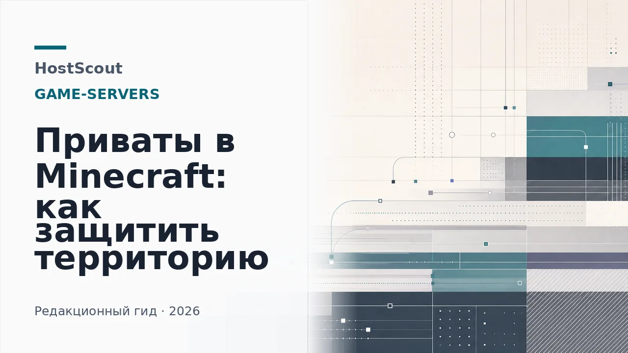 Размеченная территория Minecraft разделена на защищённые зоны с разными правами игроков