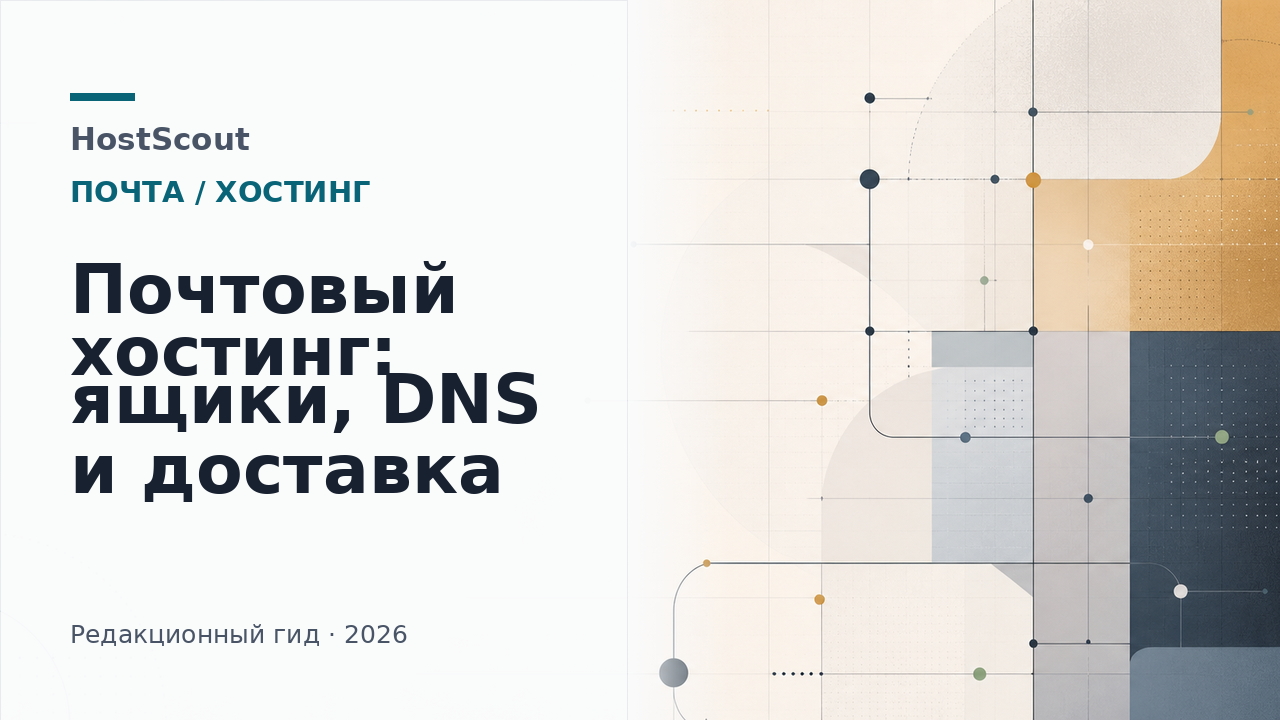 Схема почтового хостинга с ящиками, DNS и проверкой доставляемости